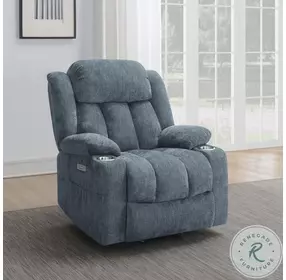 Houston Slate Blue Power Lift Recliner
