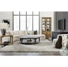 Chapman Black Shou Sugi Ban Round Cocktail Table