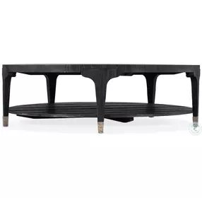 Chapman Black Shou Sugi Ban Round Occasional Table Set