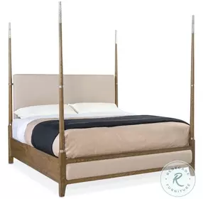 Chapman Beige Upholstered Poster Bedroom Set