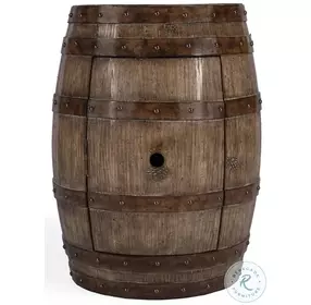 Mountain Lodge Praline Barrel Table
