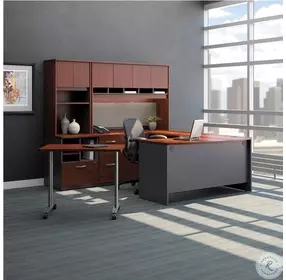 Series C Hansen Cherry Mobile Pedestal