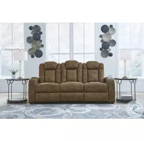 Wolfridge Brindle Power Reclining Sofa