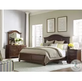 Hadleigh Cherry King Panel Bed