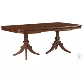 Hadleigh Cherry Double Pedestal Extendable Dining Room Set