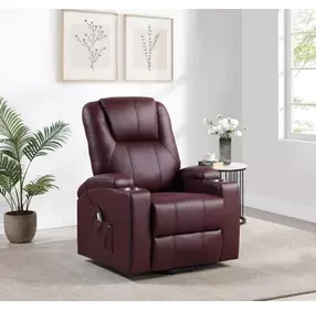 Armstrong Wine Power Lift Massage Recliner