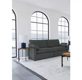 Collins Dark Gray Modular 86" Power Reclining Loveseat
