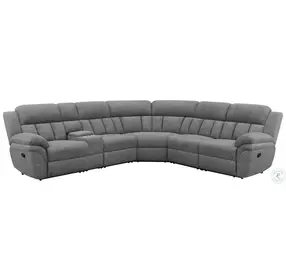 Bahrain Charcoal 6 Piece Reclining Sectional
