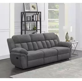Bahrain Charcoal Reclining 99" Sofa