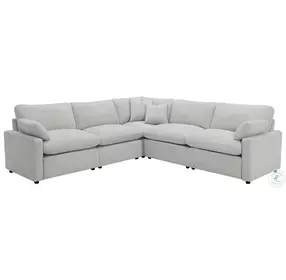 Collins Gray 5 Piece Modular Power Reclining Sectional