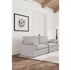 Collins Gray Modular 86" Power Reclining Loveseat