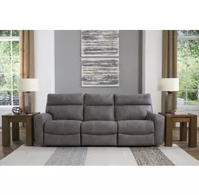 Next Gen Durapella Slate 3 Piece Modular Zero Gravity Power Reclining Sectional with USB Charging