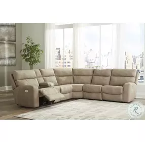 Next-Gen DuraPella Sand 6 Piece Performance Fabric Power Reclining Sectional