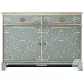 Morning Room Gray And Beige 2 Drawer Side Cabinet