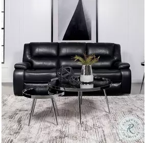 Camila Black Reclining Living Room Set