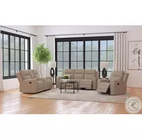 Brentwood Taupe Chenille Reclining Sofa