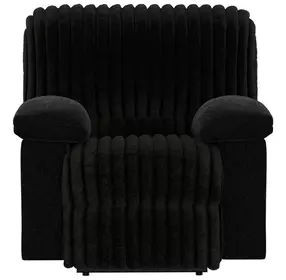 Comet Black Lay Flat Power Recliner with USB Charging