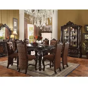 Versailles Cherry Oak 55" Square Counter Height Table