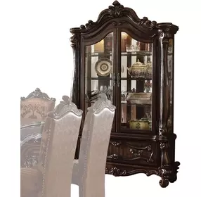 Versailles Cherry Oak 2 Door Curio Cabinet with LED