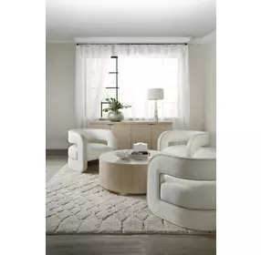 Cascade Lacquered Burlap Accent Chair