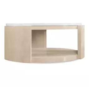 Westwood Light Brown and White Volakas Stone Top Cocktail Table