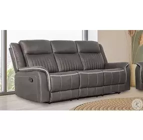 Enzo Gray Dual Reclining Living Room Set