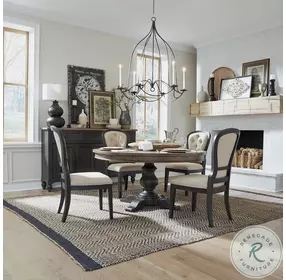 Americana Farmhouse Black Hall Buffet