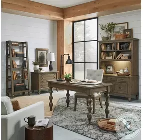 Heritage Rustic Haven Dusty Taupe Writing Desk