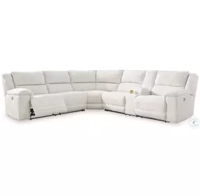 Keensburg Linen 3 Piece Power Reclining RAF Sectional
