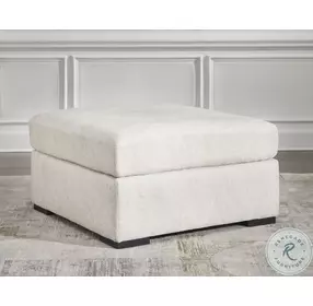 Chessington Ivory Oversized Accent Ottoman