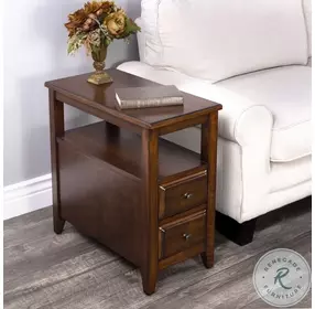 Marcus Antique Cherry Chairside Table