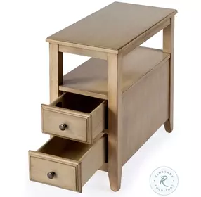 Marcus Antique Beige Side Table