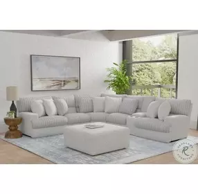 Abraxas Moonstruck 6 Piece L Power Reclining Sectional with Storage Console
