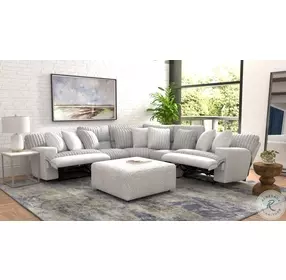 Abraxas Moonstruck L Power Reclining Sectional with Cocktail Ottoman