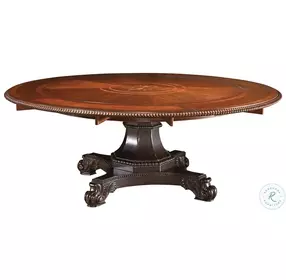 Kingstown Burnished Brown Cassis Bonaire Round Extendable Dining Room Set