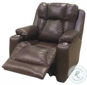 Challenger Palermo Chocolate Power Headrest Wall Hugger Big Mans Recliner
