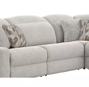Terrence Oyster Armless Chair with Power Adjustable Headrest