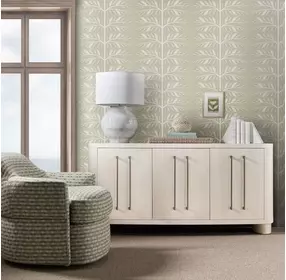 Melange White 3 Door Credenza