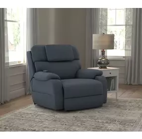 Dreamtime Steel Performance Fabric Zero Gravity Power Recliner with USB Charging and Neck Pillow