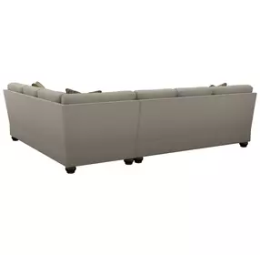 Bristol Gray 2 Piece Modular Sectional with Pillows