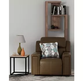 Arezzo Chocolate Zero Gravity Lay Flat Power Recliner with Power Headrest