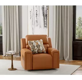 Arezzo Whiskey Zero Gravity Lay Flat Power Recliner with Power Headrest