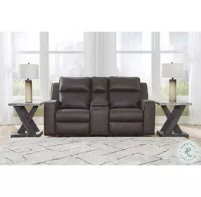 Lavenhorne Granite Reclining Console Loveseat