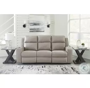 Lavenhorne Pebble Reclining Sofa with Drop Down Table