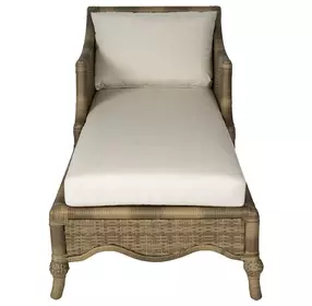 Scarlett Milk Chocolate Outdoor 64" Chaise Lounge