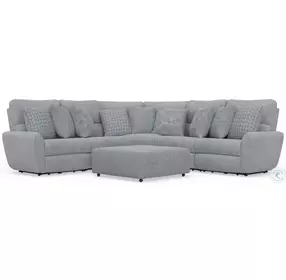 Majesty Shark Deep Seat Power Reclining Sectional with Cocktail Ottoman
