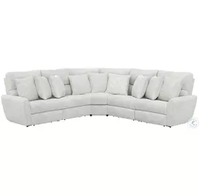 Majesty White Deep Seat Power Reclining Sectional