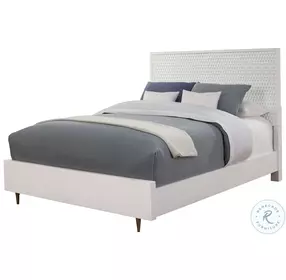 White Pearl Panel Bedroom Set