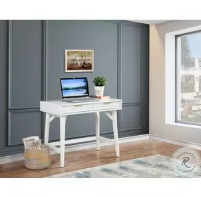 White Pearl Mini Desk