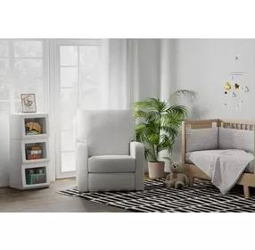 Lullaby Cotton Auto Glide Power Recliner with Power Headrest and USB Charging